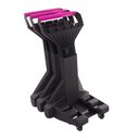 Ver imagem 4 de Carrinho de Compras Preto com Cestos D-500 12kg Removíveis Rosa - Dellaplast