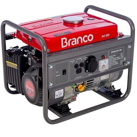 Gerador de Energia à Gasolina 3CV 1.3kva com Partida Manual Monofásico 220V