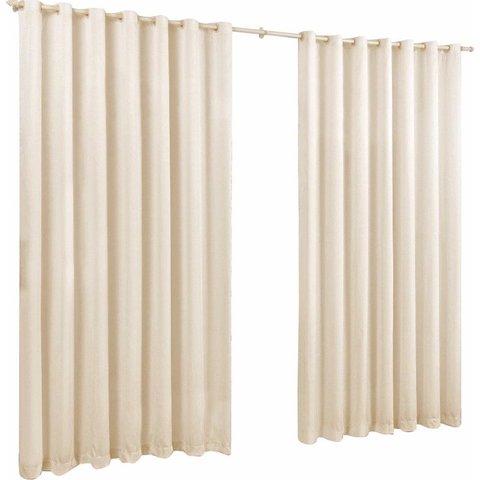 cortina para sala quarto em tecido oxford palha 3,00x2,20