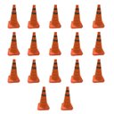 Ver imagem 1 de Cone Dobravel Retratil Faixa Refletiva Kit 17 Uni Portatil Flexivel Trafego Seguranca Obra Estrada B