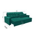 Ver imagem 2 de Sofá Texas 3.00m Retrátil e Reclinável - Verde