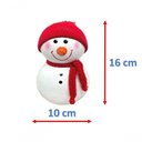 Ver imagem 2 de Estatueta Sala Quarto Boneco Neve Natal Mesa Cerâmica 16x10