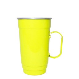 Caneca em Alumínio Térmica de Chopp e Cerveja Beer - Amarela - 1