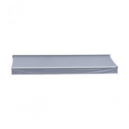 Toldo Articulado Flex - Pvc - 4,00m Cinza Projeção 2,50 - 1
