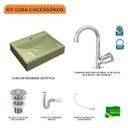 Ver imagem 3 de Kit Cuba Rt49 Torneira C50 e Válvula 1 Polegada Abs e Sifão Flexível Pvc Compace