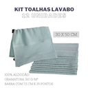 Ver imagem 2 de Kit 12 Toalhas de Lavabo Mão Linha Social 100% Algodao:Verde Caribe