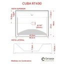 Ver imagem 6 de Kit Cuba RT49 Torneira C50 e Válvula 1 Polegada ABS Compace