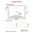 Ver imagem 6 de Kit Cuba Rt49 Torneira C50 e Válvula 1 Polegada Abs Compace