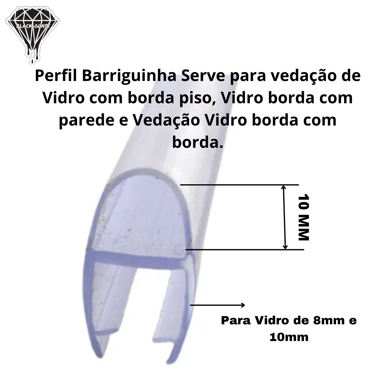 Perfil Siliconado De Vedação Barriguinha 80cm - 4