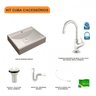Kit Cuba Rt49 com Torneira 1198 Metal e Válvula 1 Polegada e Sifão Pvc e Flexível Compace - 3