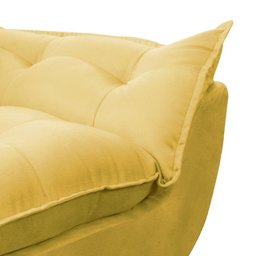 Poltrona Decorativa Sala de Estar Escritório Quarto Prime Cor: Amarela - 5