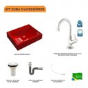 Ver imagem 3 de Kit Cuba Rt49 com Torneira 1198 Metal e Válvula 1 Polegada e Sifão Cromado e Flexível Compace