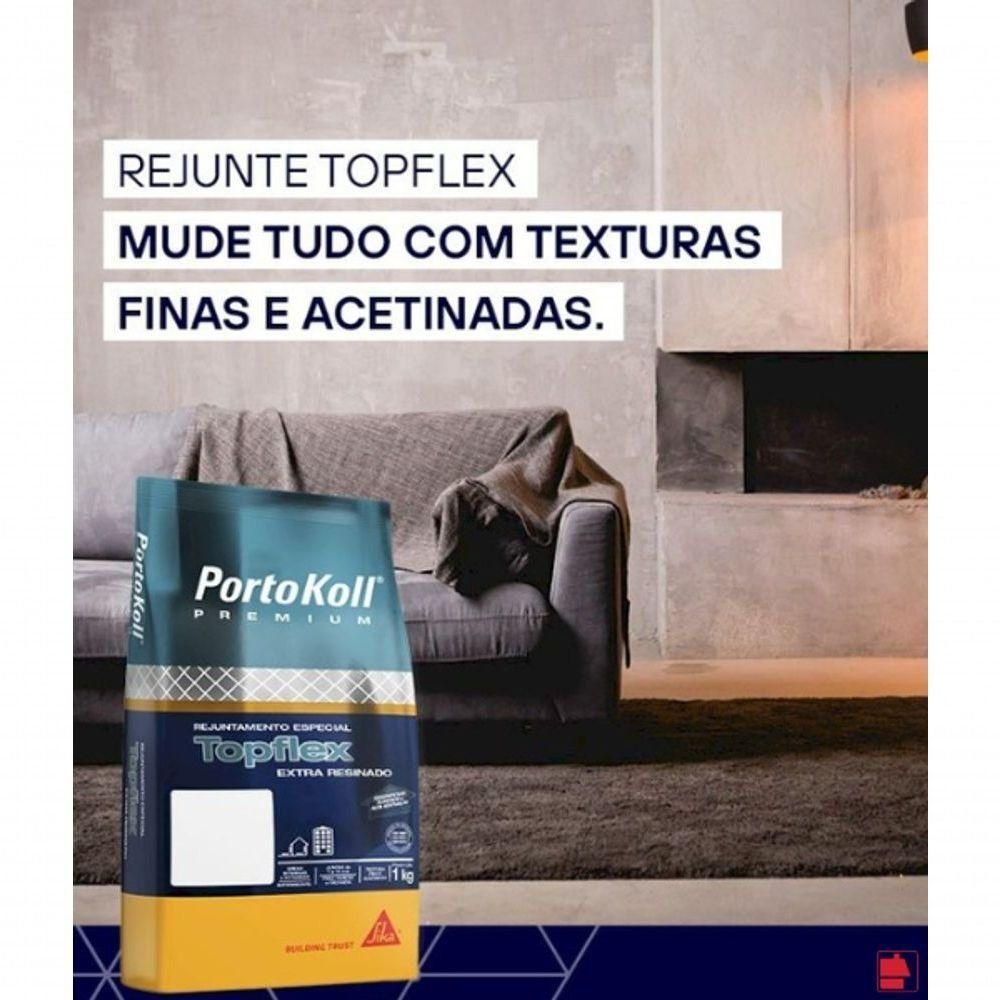 Rejunte Resinado-topflex Cinza Sideral 1kg Portokoll - 5
