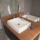 Ver imagem 1 de Kit Cuba Rt49 com Torneira 1198 Metal e Válvula 1 Polegada e Sifão Cromado e Flexível Compace