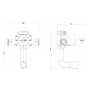 Ver imagem 2 de Base Misturador Monocomando para Ducha Higiênica Bruto - Deca Deca Metais