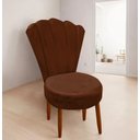 Ver imagem 1 de Conjunto Cadeiras Estofadas Sala de Jantar Anna Suede Terracota