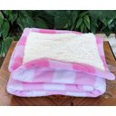 Ver imagem 1 de Cobertor Xadrez Sherpa Bebê Cobertores Parahyba Polar Xadrez Sherpa Xadrez Rosa Claro