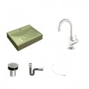 Ver imagem 2 de Kit Cuba Rt49 com Torneira 1198 Metal e Válvula Click 1 Polegada B e Sifão Cromado e Flexível Compac