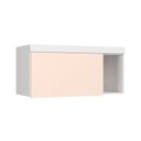 Ver imagem 1 de Armário Aéreo Modulado Solteiro 1 Porta Infinity Branco/Line/Blush