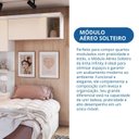 Ver imagem 7 de Armário Aéreo Modulado Solteiro 1 Porta Infinity Branco/Line/Blush