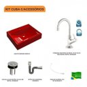Ver imagem 3 de Kit Cuba Rt49 com Torneira 1198 Metal e Válvula Click 1 Polegada B e Sifão Cromado e Flexível Compac