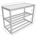 Ver imagem 2 de Banco Sapateira Industrial para Organização e Estilo 30x70cm