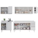 Ver imagem 6 de Armário de Cozinha Modulado de Canto Direito 5 Peças Cp44 Balcão com Tampo Branco - Lumil Lumil Móve