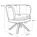 Ver imagem 2 de Kit 02 Poltronas Melissa Base Giromad Giratória B-262 Telha