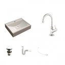 Ver imagem 2 de Kit Cuba Rt49 com Torneira 1198 Metal e Válvula Click 1 Polegada G e Sifão Pvc e Flexível Compace