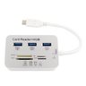 Hub Usb 3.0 3 Portas e Leitor de Cartão Type-c F3 Conector - 1