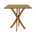 Ver imagem 3 de Mesa de Jantar Tiê Tampo Quadrado - Tampo 80x80 Laminado Cinamomo