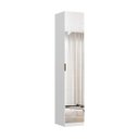 Ver imagem 7 de Guarda Roupa Modular 1 Porta Espelho com Prateleiras/cabideiros 45 Cm Altezza Belmax:branco