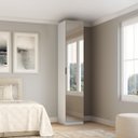 Ver imagem 1 de Guarda Roupa Modular 1 Porta Espelho com Prateleiras/cabideiros 45 Cm Altezza Belmax:branco