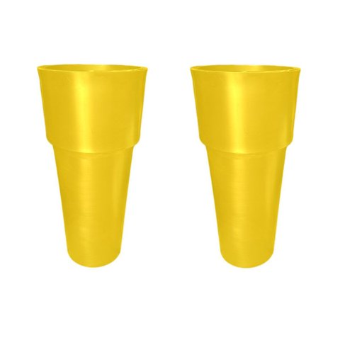 Kit 2 Vaso Plantar Lux 65x30 Decoração Hall Entrada Jardim Design Elegante