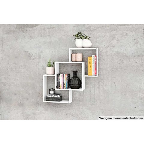Cubos Decorativo Quarto Bebê Nicho Am 3080 Branco - Movelbento