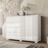 Cômoda Texas 2 Portas e 4 Gavetas Branco Moval - 6