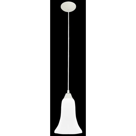 Pendente Branco Vidro Vivel Leitoso Art Pop