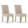 Conjunto 2 Cadeiras Adore Nature/bege Vanilla - 1