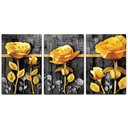 Ver imagem 1 de Kit Placas Quadros Decorativos 3 Pçs Mdf 20x30 Floridas Titulo Rosas Douradas