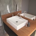 Ver imagem 1 de Kit Cuba Rt49 com Torneira 1198 Metal e Válvula 1 Polegada Compace