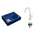 Ver imagem 2 de Kit Cuba Rt49 com Torneira 1198 Metal e Válvula Click 1 Polegada B Compace