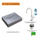 Ver imagem 3 de Kit Cuba Rt49 com Torneira 1198 Metal e Válvula Click 1 Polegada B Compace