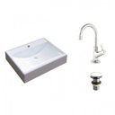 Ver imagem 2 de Kit Cuba Rt49 com Torneira 1198 Metal e Válvula Click 1 Polegada G Compace