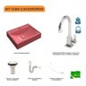 Kit Cuba Rt49 com Torneira Luxo 1195 Metal e Válvula 1 Polegada e Sifão Pvc e Flexível Compace - 3
