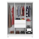 Ver imagem 2 de Cômoda Astral e Guarda Roupa Solteiro Ecom 2 Branco Flex - Demóbile