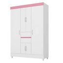 Ver imagem 3 de Cômoda Astral e Guarda Roupa Solteiro Ecom 2 Branco Flex - Demóbile