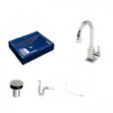 Ver imagem 2 de Kit Cuba Rt49 com Torneira Luxo 1195 Metal e Válvula Click 1 Polegada B e Sifão Pvc e Flexível Compa