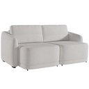 Ver imagem 1 de Sofá Cama para Sala de Estar 3 Lugares 236cm Montserrat K01 Bouclê Creme - Lyam Decor