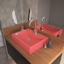 Ver imagem 1 de Kit Cuba Rt49 com Torneira Luxo 1195 Metal e Válvula Click 1 Polegada B e Sifão Pvc e Flexível Compa