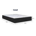 Ver imagem 5 de Cama Box Baú Casal Conforto Suede Cinza + Colchão Casal Conforto Espuma D33 Com EPS 20x138x188
